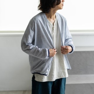 <img class='new_mark_img1' src='https://img.shop-pro.jp/img/new/icons13.gif' style='border:none;display:inline;margin:0px;padding:0px;width:auto;' />KIMURA　narrowing cardigan ”blue check - CANCLINI”［ブルーチェック］