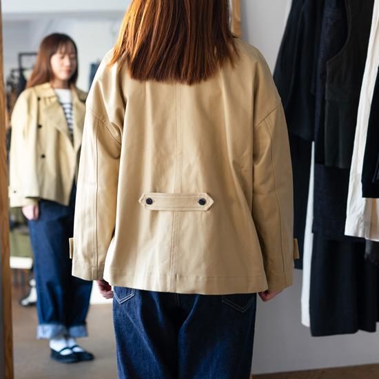 MAGALI コットンサージ・ショートコート - Maiden Voyage MAGALI コットンサージ・ショートコート - Maiden Voyage