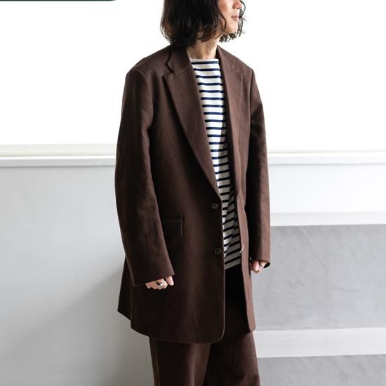 takamamaさん着用 REVERBERATE LONG TAILORED-