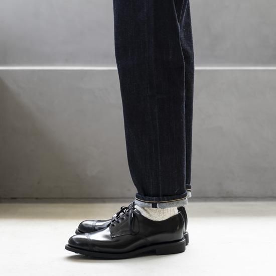 SANDERS FEMALE MILITARY DERBY SHOE ”BLACK”［ブラック
