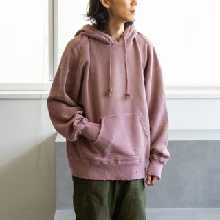 <img class='new_mark_img1' src='https://img.shop-pro.jp/img/new/icons13.gif' style='border:none;display:inline;margin:0px;padding:0px;width:auto;' />ANCELLM　DYED DAMAGE HOODIE ”D.PINK”［ダークピンク］