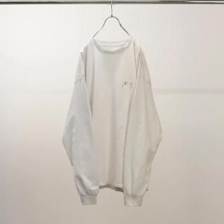 <img class='new_mark_img1' src='https://img.shop-pro.jp/img/new/icons13.gif' style='border:none;display:inline;margin:0px;padding:0px;width:auto;' />ANCELLMEMBROIDERY DYED LS T-SHIRT WHITE