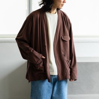 <img class='new_mark_img1' src='https://img.shop-pro.jp/img/new/icons13.gif' style='border:none;display:inline;margin:0px;padding:0px;width:auto;' />ANCELLMSILK SUEDE COLLARLESS JACKET