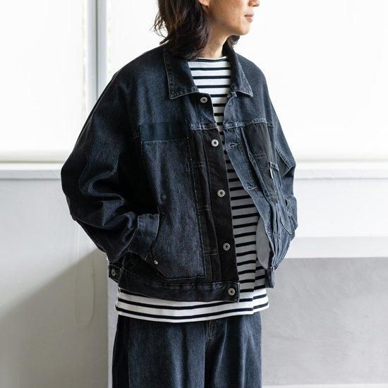 elephant TRIBAL fabrics PANEL PATCHWORK DENIM JKT - Maiden elephant TRIBAL fabrics PANEL PATCHWORK DENIM JKT - Maiden