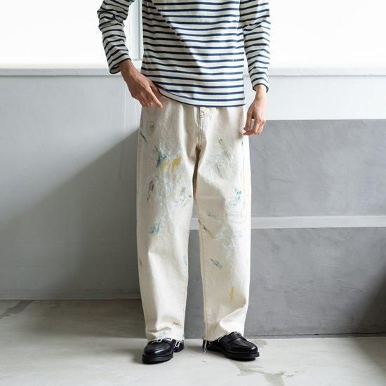 saby KAMATA DENIM TROUSERS TYPE01 -Remake Paint Vintage saby KAMATA DENIM TROUSERS TYPE01 -Remake Paint Vintage