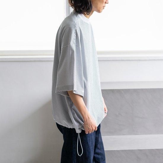 is-ness BALLOON BORDER SHORT SLEEVE T-SHIRT 3色展開 - Maiden Voyage