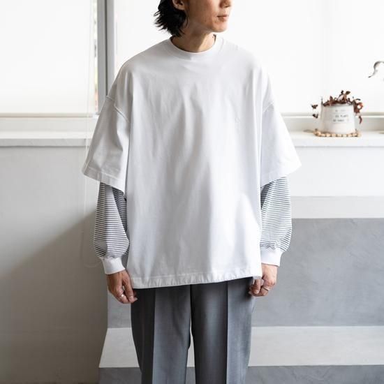 is-ness BALLOON LAYERED LONG SLEEVE T SHIRT 3色展開 - Maiden