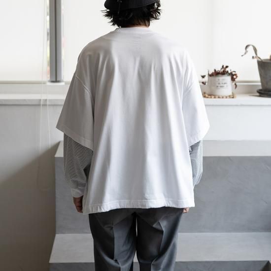 is-ness BALLOON LAYERED LONG SLEEVE T SHIRT 3色展開 - Maiden Voyage