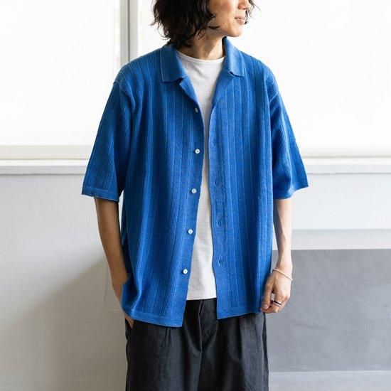 COOHEM COTTON STRIPE KNIT SHIRT 2色展開 - Maiden Voyage COOHEM COTTON STRIPE KNIT SHIRT 2色展開 - Maiden Voyage