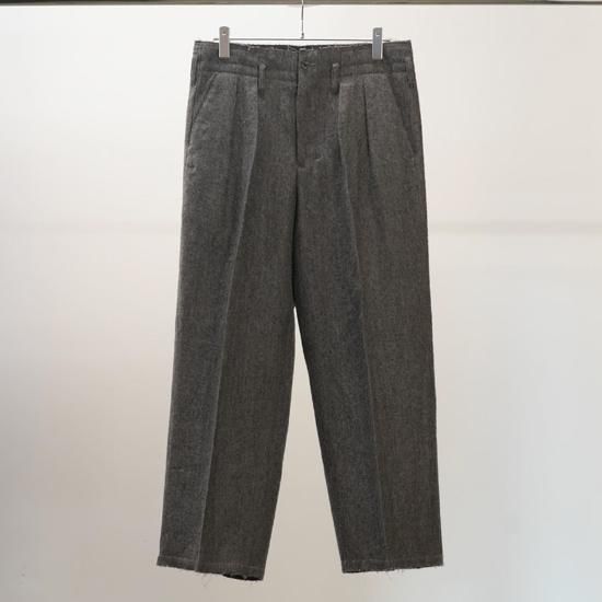 ANCELLM SHRINK WOOL WIDE SLACKS 2色展開 - Maiden Voyage