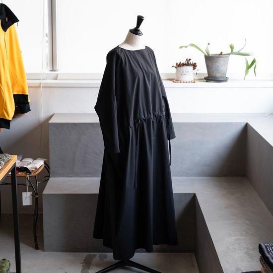 DUI JUJUDHAU KINCHAKU DRESS ”COTTON LINEN BLACK” - Maiden Voyage