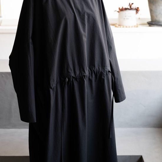 DUI JUJUDHAU KINCHAKU DRESS ”COTTON LINEN BLACK” - Maiden Voyage
