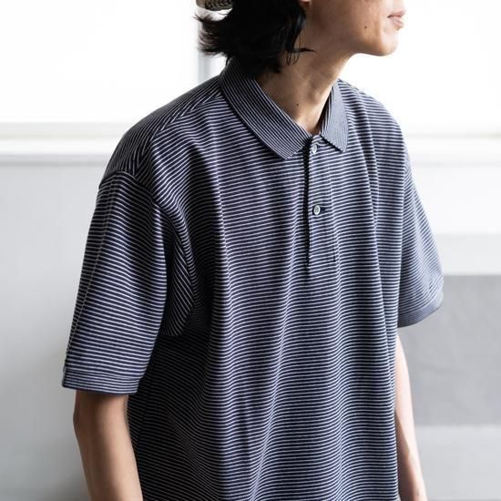 phigvel ポロシャツ PHIGVEL RASCHEL BORDER SHORT SLEEVE POLO 2色展開 - Maiden Voyage