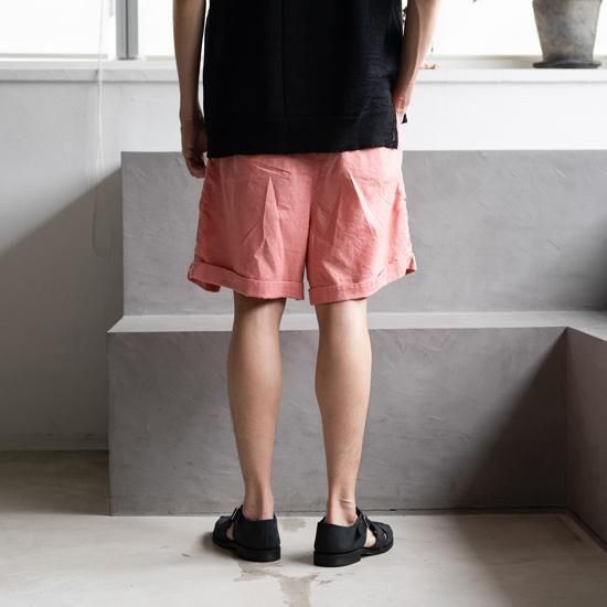 OUTIL ウティ PANTALON CONLIE 1タックワイドショートパンツ