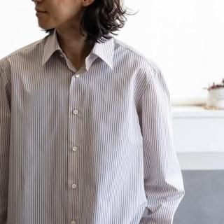 <img class='new_mark_img1' src='https://img.shop-pro.jp/img/new/icons13.gif' style='border:none;display:inline;margin:0px;padding:0px;width:auto;' />KIMURA D shirt - Albini Purple Stripe