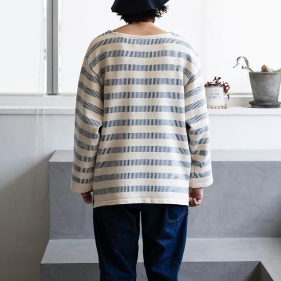 【Outil】TRICOT NAY JACQUARD OUTIL ウティ | TORICOT NAY (Jacquard) Col : ECRU/BLUE 通販