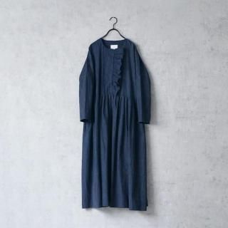 magali コットンリネンフラットカラーコート　ブルー 楽天市場】MAGALI マガリ コットン リネン ウェザー トレンチ