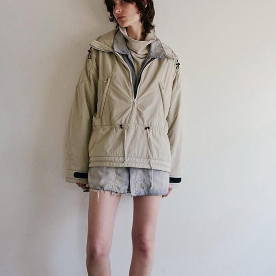 ミハイル様ancellm PADDED QUILTING  JKT ANCELLM - PADDED QUILTING COLLARLESS JACKET/BLACK | NapsNote