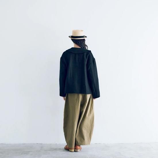 MAGALI シェットランドウールリネン・フラットカラージャケット 2色