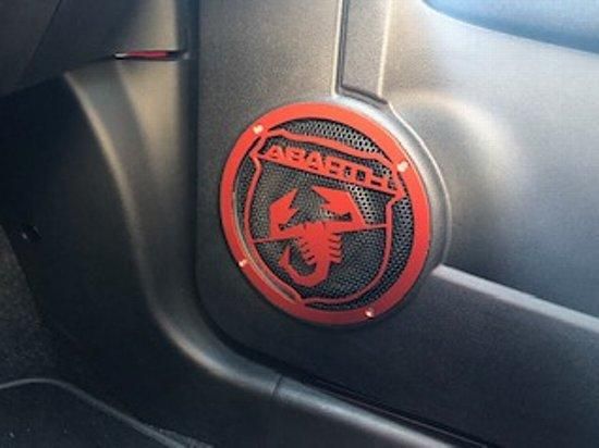 アバルト 500e スピーカーカバー | イタリア製 RED - アバルト