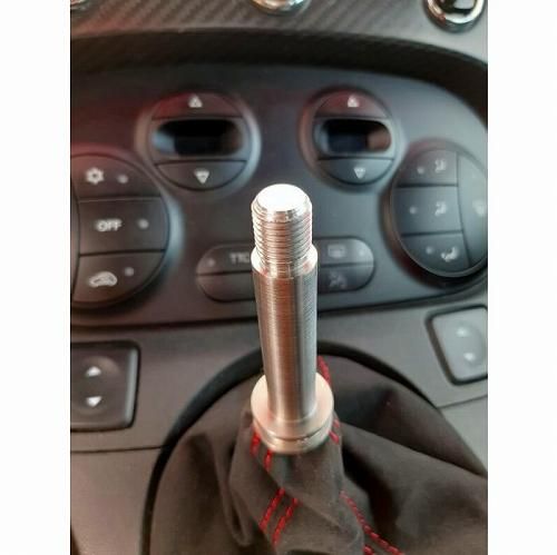ABARTH 純正 695 biposto ドグミッション用アルミシフトノブ 装着 