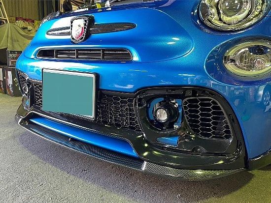 日本製 Sforza Abarth 595|695 カーボン フロントスポイラー - アバルト パーツ