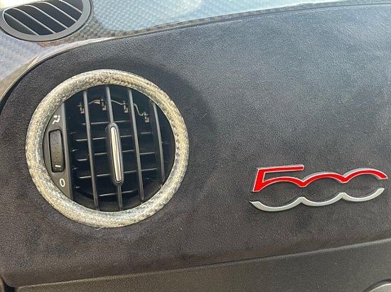 アバルト595(シリーズ4・5)/ Air Vent Trim(White carbon)