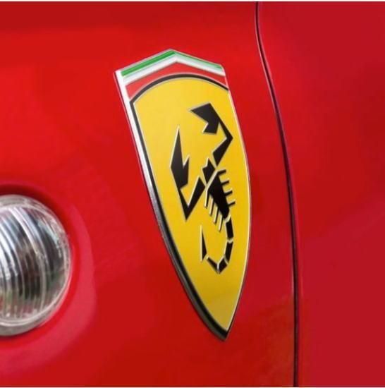 アバルト | フェラーリスタイル メタルウイングバッジ - アバルト