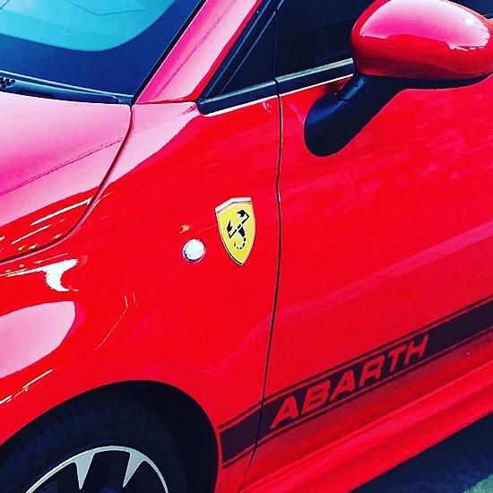 アバルト | フェラーリスタイル メタルウイングバッジ - アバルト