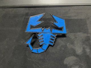 Х500595695 / Abarth Scorpion Diffuser Badge   BLACKե졼 / BLUE