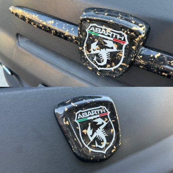 ABARTH500・595・695 | 24Kゴールド&カーボン融合バッジキット