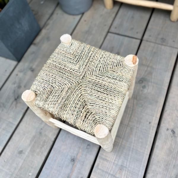 モロッコ 木製スツールS