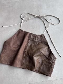 <img class='new_mark_img1' src='https://img.shop-pro.jp/img/new/icons14.gif' style='border:none;display:inline;margin:0px;padding:0px;width:auto;' />Newment leather skirt remake bustier No.20