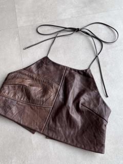 <img class='new_mark_img1' src='https://img.shop-pro.jp/img/new/icons14.gif' style='border:none;display:inline;margin:0px;padding:0px;width:auto;' />Newment leather skirt remake bustier No.17