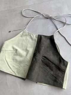 <img class='new_mark_img1' src='https://img.shop-pro.jp/img/new/icons14.gif' style='border:none;display:inline;margin:0px;padding:0px;width:auto;' />Newment leather skirt remake bustier No.4