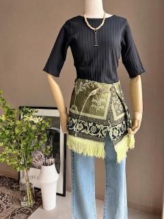 <img class='new_mark_img1' src='https://img.shop-pro.jp/img/new/icons14.gif' style='border:none;display:inline;margin:0px;padding:0px;width:auto;' />Newment Vintage arabic rug skirtNo.24