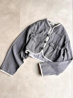 <img class='new_mark_img1' src='https://img.shop-pro.jp/img/new/icons14.gif' style='border:none;display:inline;margin:0px;padding:0px;width:auto;' />Newment 80's china button shirt jacket No.2