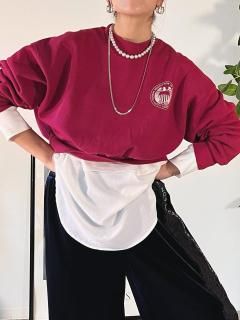 <img class='new_mark_img1' src='https://img.shop-pro.jp/img/new/icons14.gif' style='border:none;display:inline;margin:0px;padding:0px;width:auto;' />Newment USED sweat back zip-up pullover No.7