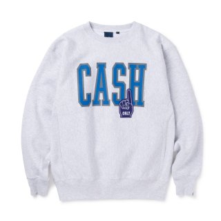 Cash Only Crewneck / Ash
