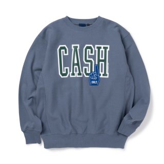 Cash Only Crewneck / Slate
