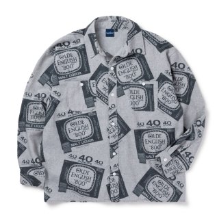 Drunkers Flannel shirt / Grey