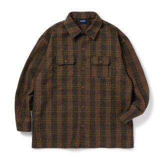 Farmer’s Plaid Shirts Jacket / Brown
