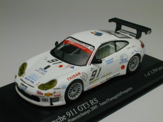 1/43 ポルシェ 911 GT3 RS スパ・フランコルシャン1000km 2005 #91<br>