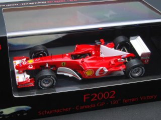 1/43 フェラーリ F2002 カナダGP 優勝 2002 #1 M.シューマッハ フェラーリ通算150勝<br>