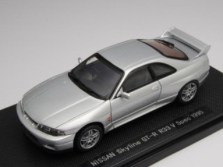 1/43 ニッサン スカイライン GT-R R33 Vスペック 1995 シルバー<br>