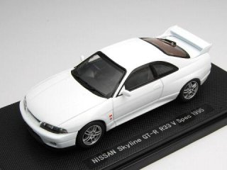 1/43 ニッサン スカイライン GT-R R33 Vスペック 1995 ホワイト<br>