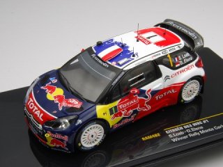 1/43 シトロエン DS3 WRC ラリーモンテカルロ 優勝 2012 #1 S.Loeb<br>