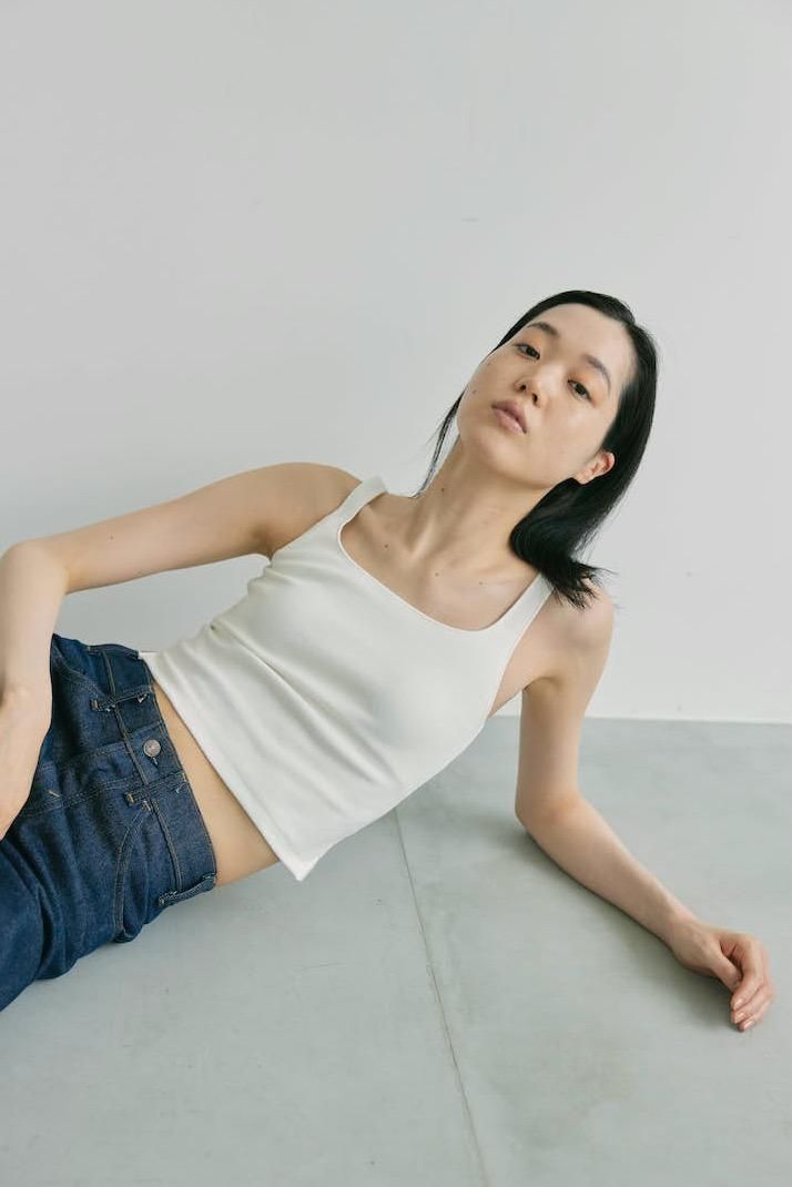 meltthelady gather knot camisole 白 meltthelady gather knot camisole 白