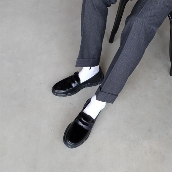 HIROSHI TSUBOUCHI ヒロシツボウチ 日本製 本革 ムートン