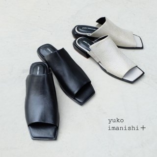 yuko imanishi+ 本革 スリッパサンダル (yuko722041)